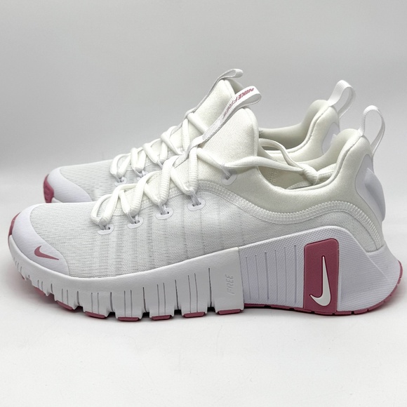 Nike Womens Free Metcon 6 White Pink Shoes Sz 9 New Sneaker FJ7126-106 - Picture 3 of 11